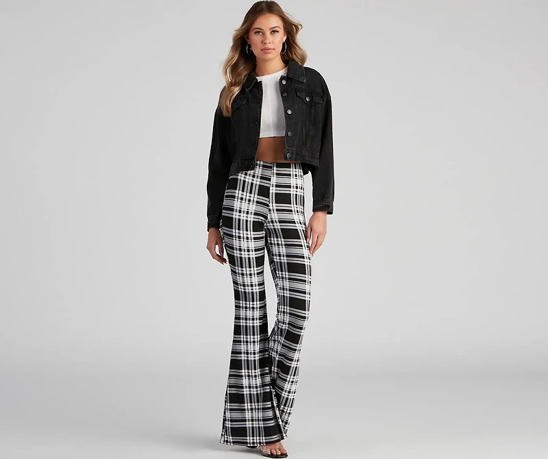 Trendy Basic Ribbed Knit Crop Top