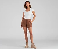 Simple Staple Ribbed Knit Top