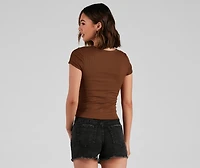 Simple Staple Ribbed Knit Top