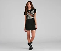 Legendary Rider Graphic Lace-Up Tunic Top