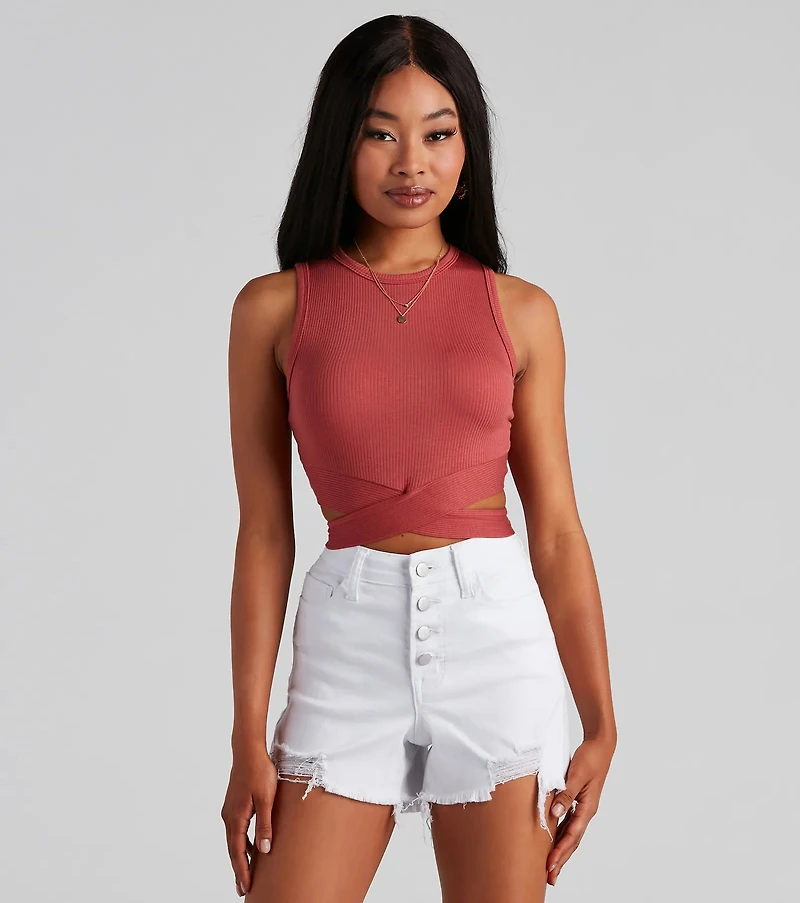 Wrapped Chic Crop Top