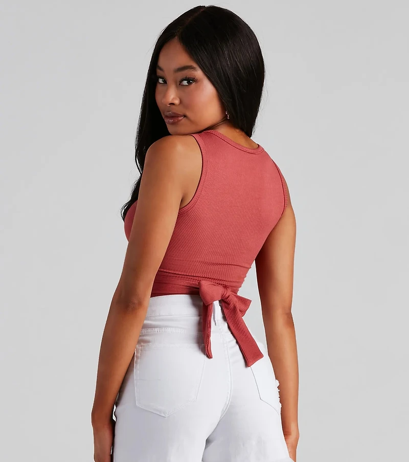 Wrapped Chic Crop Top