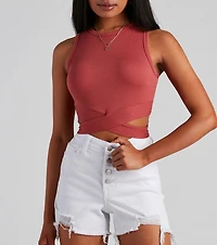 Wrapped Chic Crop Top
