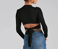 Go With It Ribbed Knit Crop Top