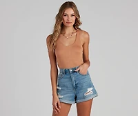 Basic Needs Scoop Neck Bodysuit