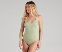 Basic Needs Scoop Neck Bodysuit