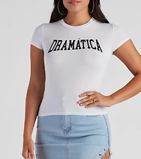 So Dramatic Jersey Graphic Tee