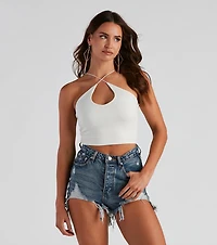 Everyday Staple Halter Crop Top