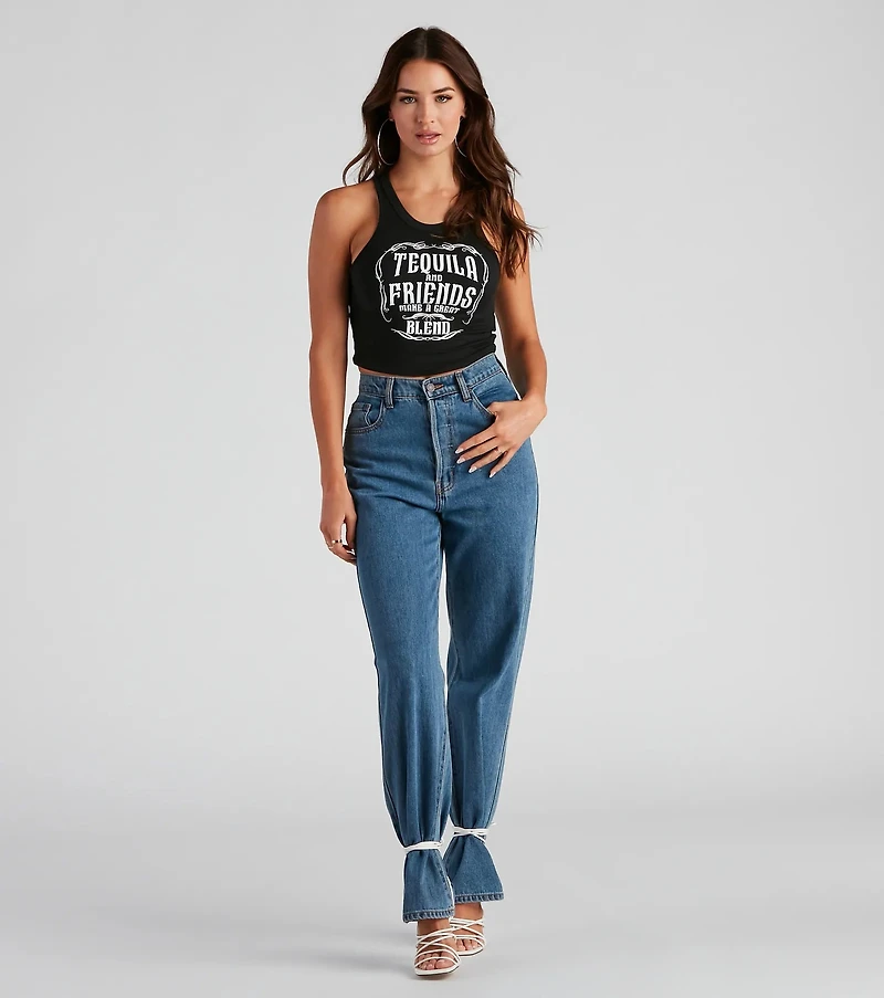 Take A Shot Tequila Graphic Tank Top