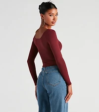 Clean Lines Scoop Neck Seamless Top