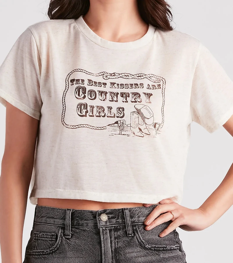 The Best Kissers Are Country Girls Graphic Tee
