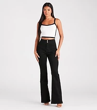 Retro Street Style Tank Crop Top