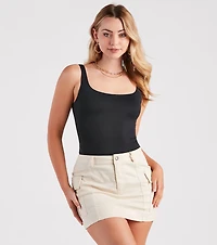 Less Is More Smooth Tank Bodysuit