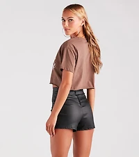 Rodeo Skeleton Graphic Crop Tee