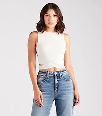 Wrapped Chic Crop Top