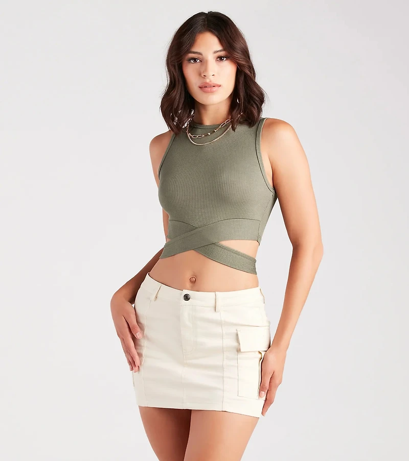 Wrapped Chic Crop Top