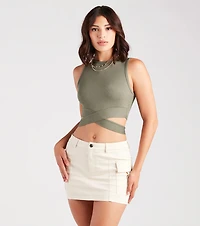 Wrapped Chic Crop Top