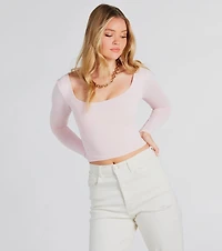 Clean Lines Scoop Neck Seamless Top