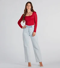 Clean Lines Scoop Neck Seamless Top