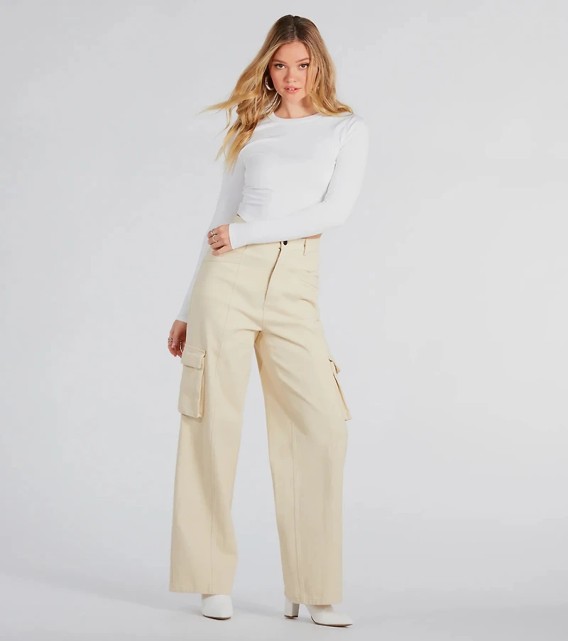 Smooth Classic Long Sleeve Crop Top