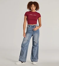 Short n' Sweet Cropped Graphic Tee