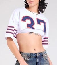 Go Team Varsity Graphic Crop Tee