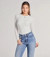 Smooth Moves Long Sleeve Crew Neck Bodysuit
