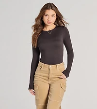 Smooth Moves Long Sleeve Crew Neck Bodysuit