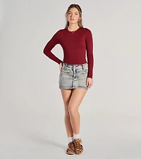 Smooth Moves Long Sleeve Crew Neck Bodysuit