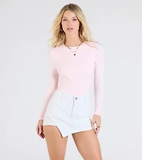 Smooth Moves Long Sleeve Crew Neck Bodysuit