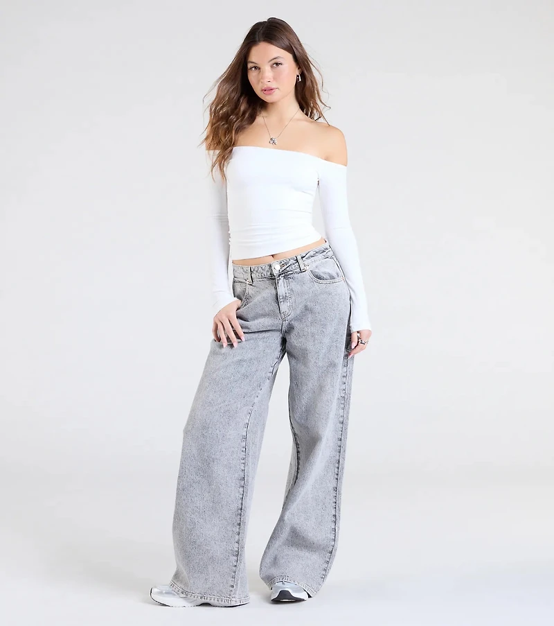 Simply Elevated Off-The-Shoulder Smooth Knit Top