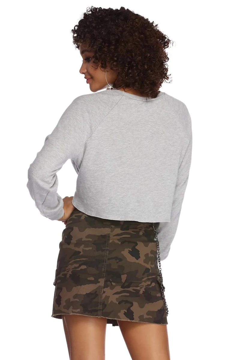 Knotty Intentions Cropped Sweatshirt