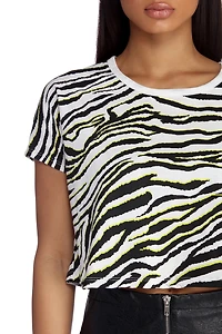Fiercely Fab Tiger Print Tee
