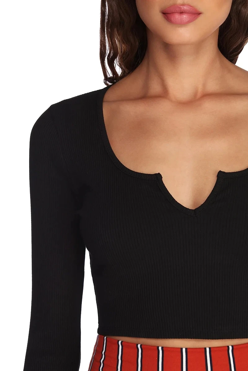 Down A Notch Crop Top