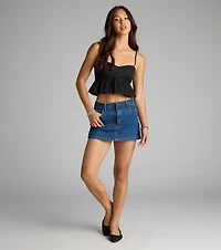 Sweetheart Status Babydoll Crop Top