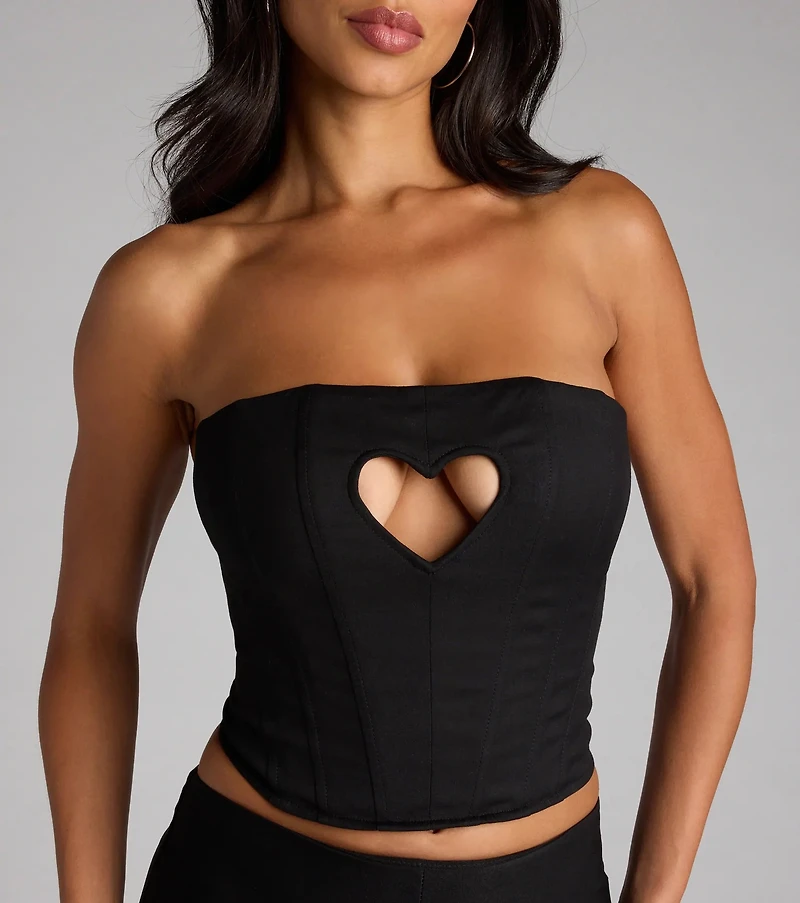 Heartbreaker Status Lace-Up Corset Top
