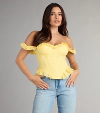Enchanted Beauty Off-The-Shoulder Corset Top