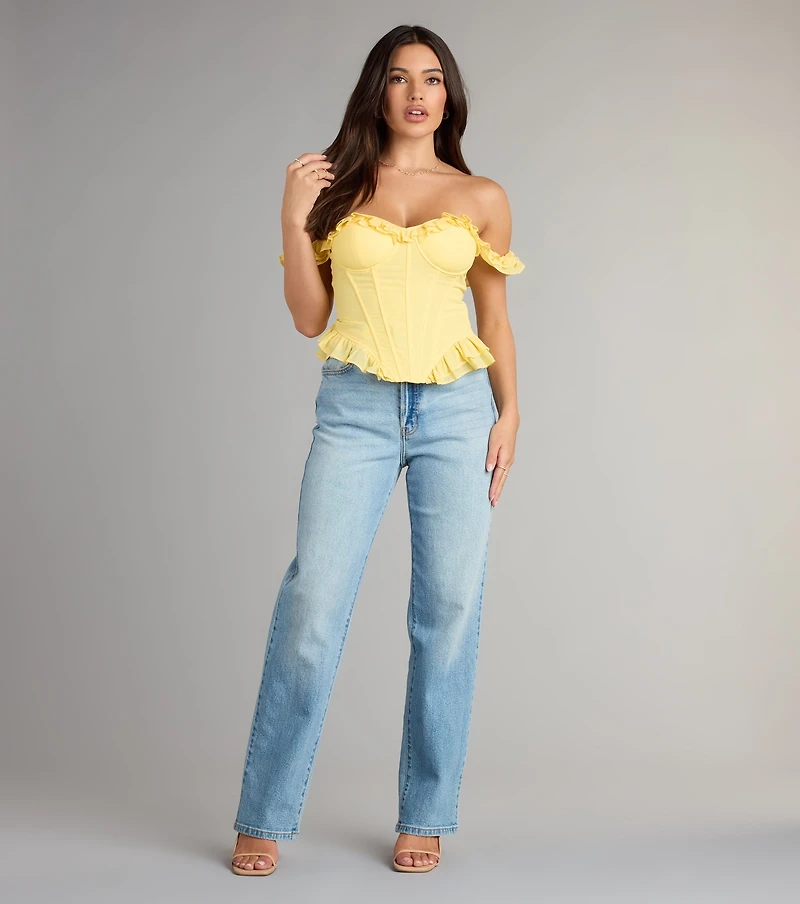 Enchanted Beauty Off-The-Shoulder Corset Top