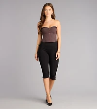 Buttoned Up After Hours Pinstripe Top