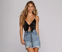 Sleek Satin Bodysuit