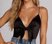 Sleek Satin Bodysuit