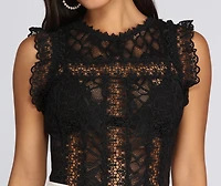 Crochet The Day Lace Bodysuit