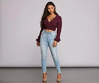Simply Sweet Surplice Top