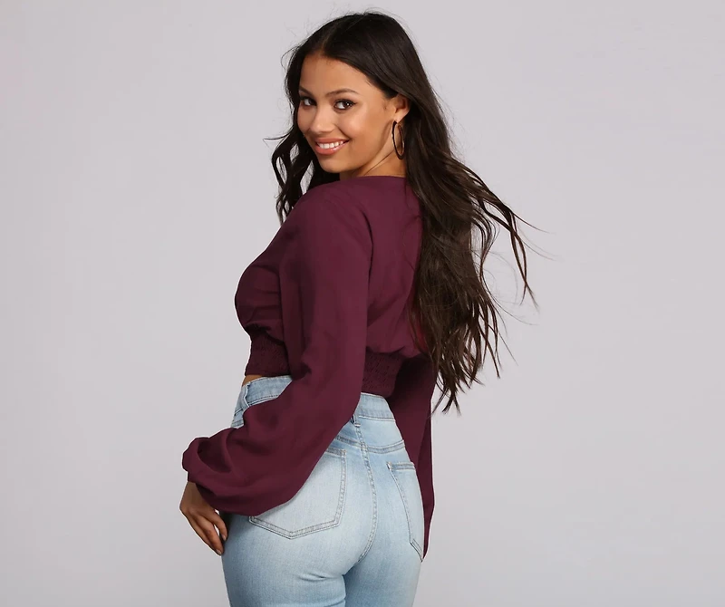 Simply Sweet Surplice Top