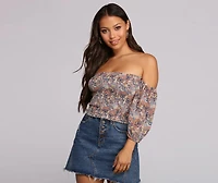 Pretty Paisley Crop Top