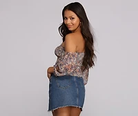 Pretty Paisley Crop Top