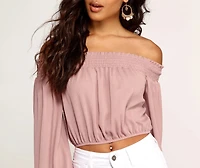 Free Spirit Smocked Crop Top