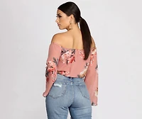 Darling Floral Chiffon Top