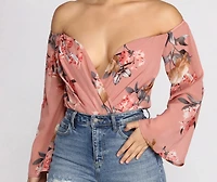 Darling Floral Chiffon Top