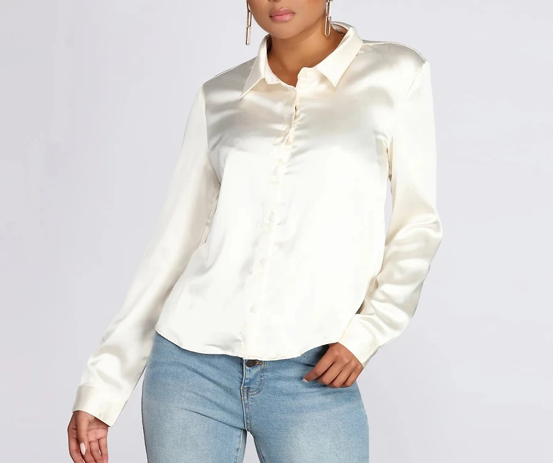 The Classic Satin Blouse